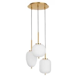 Lampadario Camera Da Letto-Selezionato da Mazzolaluce Lampadario oro 3 luci a grappolo per camera da letto