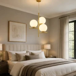 Lampadario Camera Da Letto-Selezionato da Mazzolaluce Lampadario oro ottone per camera da letto
