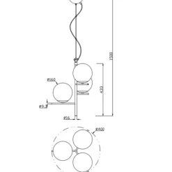 Lampadario Camera Da Letto-Selezionato da Mazzolaluce Lampadario oro ottone per camera da letto