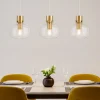Lampadari Moderni-Selezionato da Mazzolaluce Lampadario oro vetri trasparenti da soggiorno