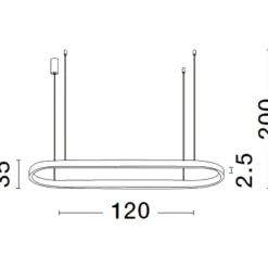 Lampadari Cucina-Selezionato da Mazzolaluce Lampadario ovale bianco led per isola penisola cucina moderna