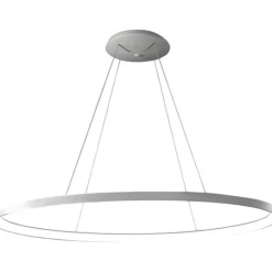 Lampadari Moderni-Vivida International Lampadario ovale titanio led 80w 3000k 4000k vivida lifering-o