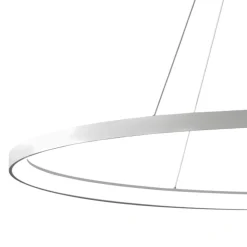 Lampadari Moderni-Vivida International Lampadario ovale titanio led 80w 3000k 4000k vivida lifering-o