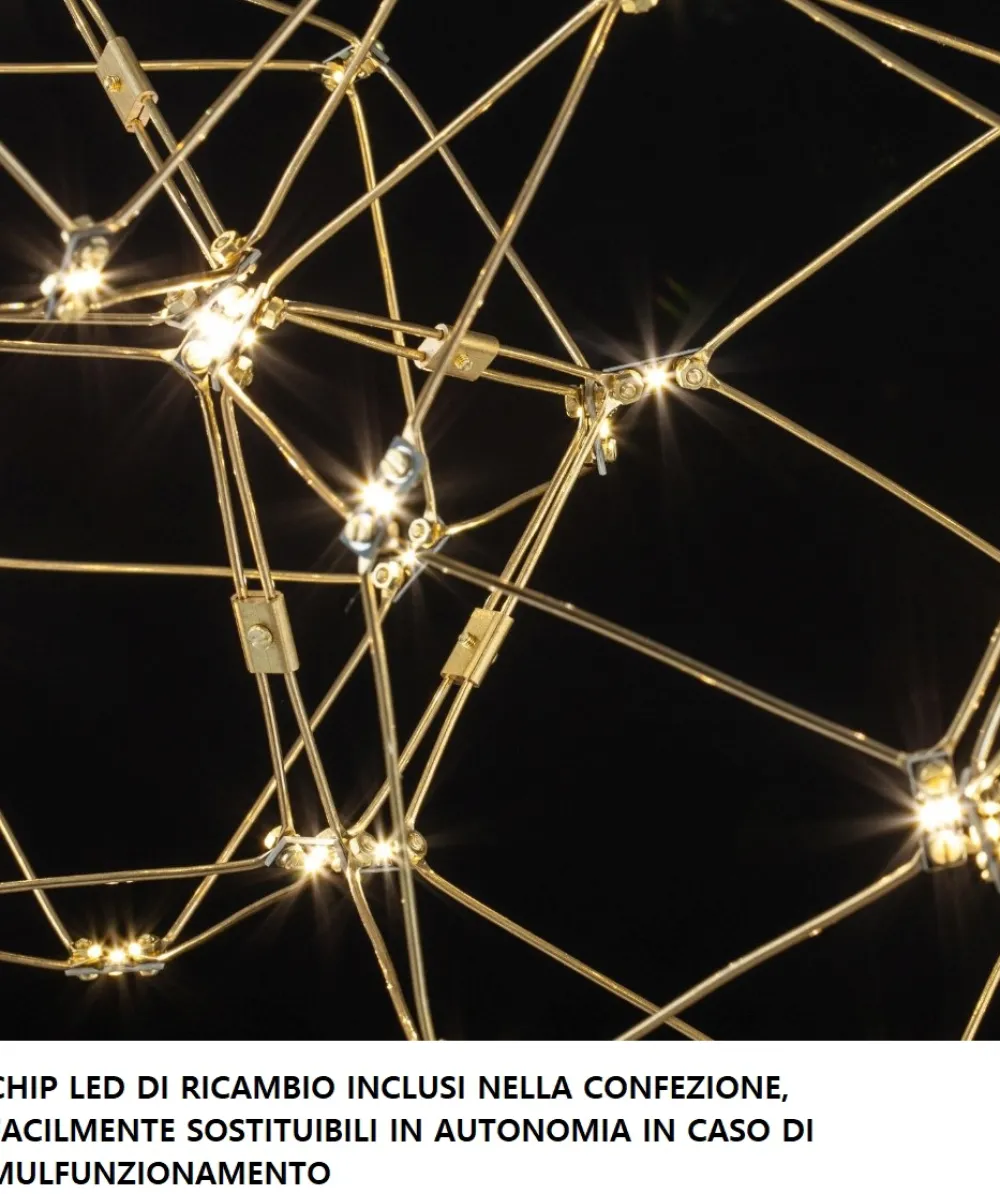 Lampadari Moderni-Selezionato da Mazzolaluce Lampadario palla sfera nera design moderna led 21w 3000k