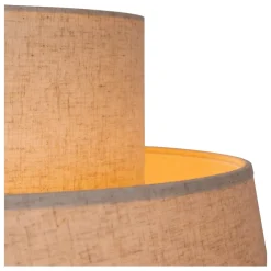 Lampadari Moderni-Selezionato da Mazzolaluce Lampadario paralume a sospensione di tessuto beige
