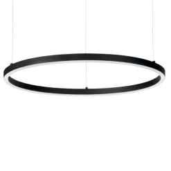 Lampadari Moderni-Ideal Lux Lampadario particolare oracle slim nero sp d090 round led 51w 3000k