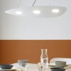 Lampadari Moderni-Top Light Lampadario particolare moderno bianco per soggiorno toplight shape