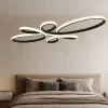 Lampadario Camera Da Letto-Selezionato da Mazzolaluce Lampadario particolare per camera da letto led 32w 3000k nero dimmerabile