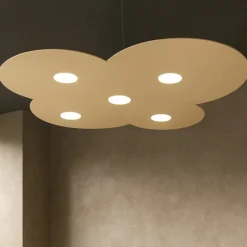 Lampadari Moderni-Top Light Lampadario particolare per soggiorno moderno sabbia