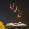 Lampadari Moderni-Perenz Illuminazione Lampadario 9 pendenti led 3000k oro rosa cone