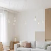 Lampadari Moderni-Selezionato da Mazzolaluce Lampadario pendenti moderno bianco per soggiorno
