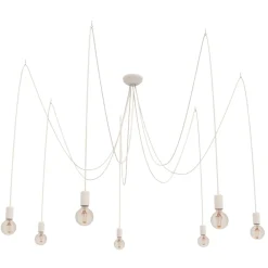 Lampadari Moderni-Selezionato da Mazzolaluce Lampadario pendenti moderno bianco per soggiorno