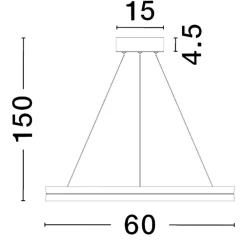 Lampadario Camera Da Letto-Selezionato da Mazzolaluce Lampadario per camera da letto cerchio nero oro 33w 3000k dimmerabile