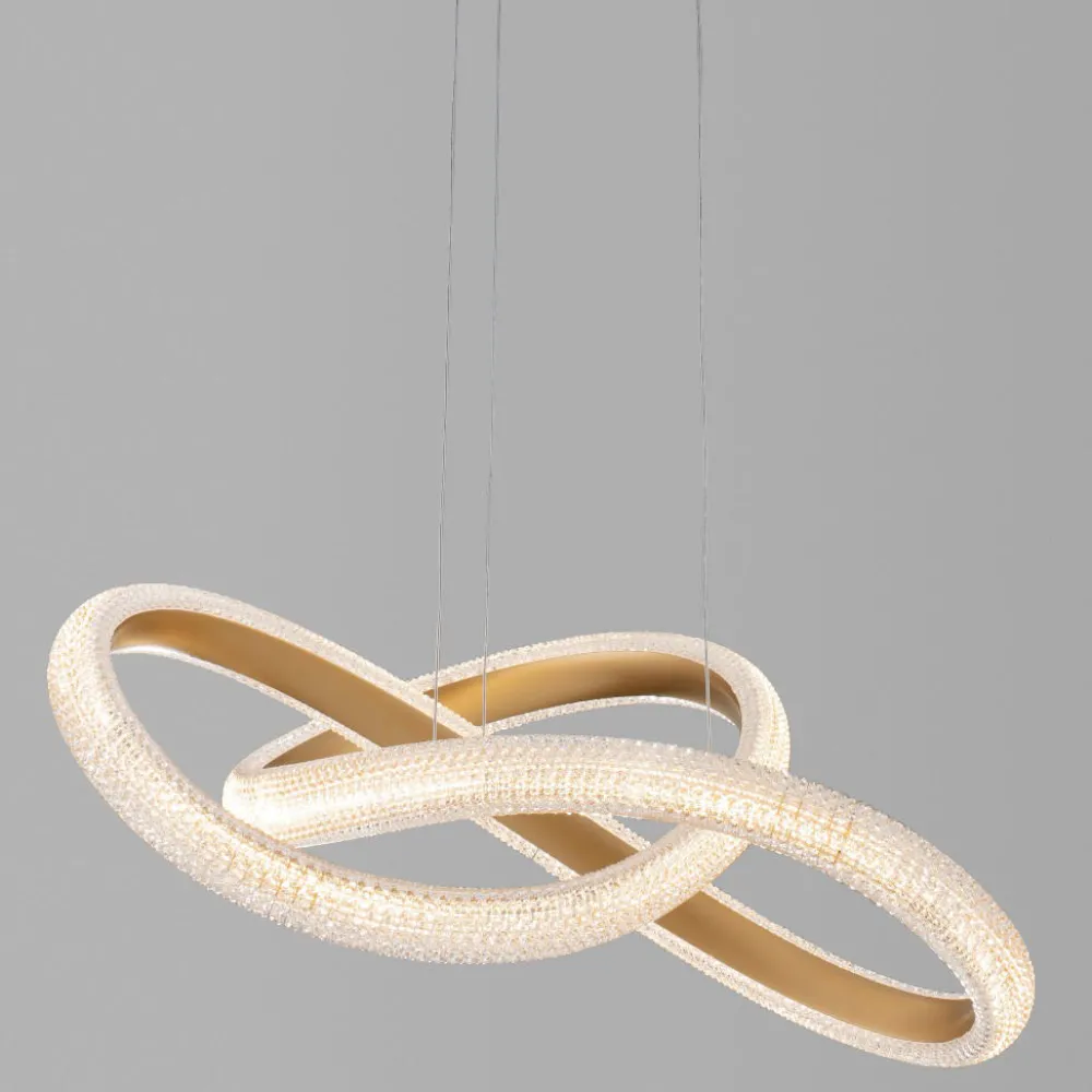 Lampadario Camera Da Letto-Selezionato da Mazzolaluce Lampadario per camera da letto oro led 3000k dimmerabile