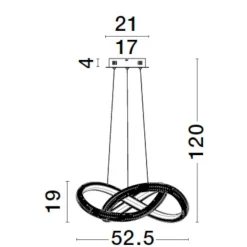 Lampadario Camera Da Letto-Selezionato da Mazzolaluce Lampadario per camera da letto oro led 3000k dimmerabile
