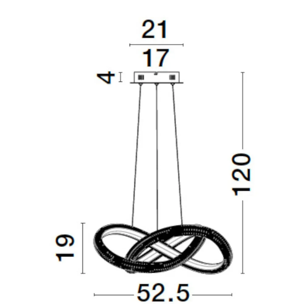 Lampadario Camera Da Letto-Selezionato da Mazzolaluce Lampadario per camera da letto oro led 3000k dimmerabile