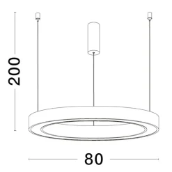 Lampadario Camera Da Letto-Selezionato da Mazzolaluce Lampadario per camera da letto led 3000k triac dimmerable oro 80 cm