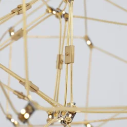 Lampadario Camera Da Letto-Selezionato da Mazzolaluce Lampadario per camera da letto led 29w 3000k costellazione oro