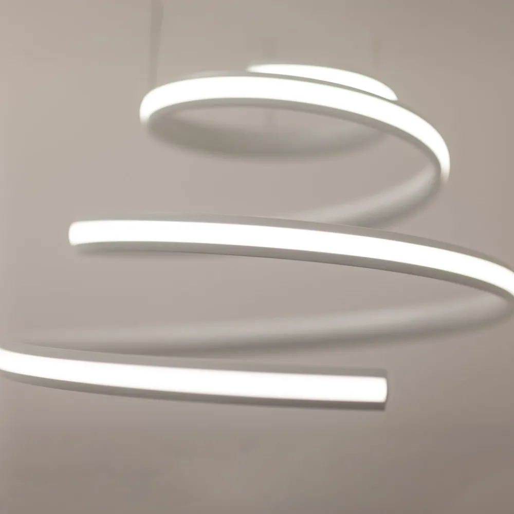 Lampadario Camera Da Letto-Vivida International Lampadario per camera da letto led 40w 3000k spiral vivida