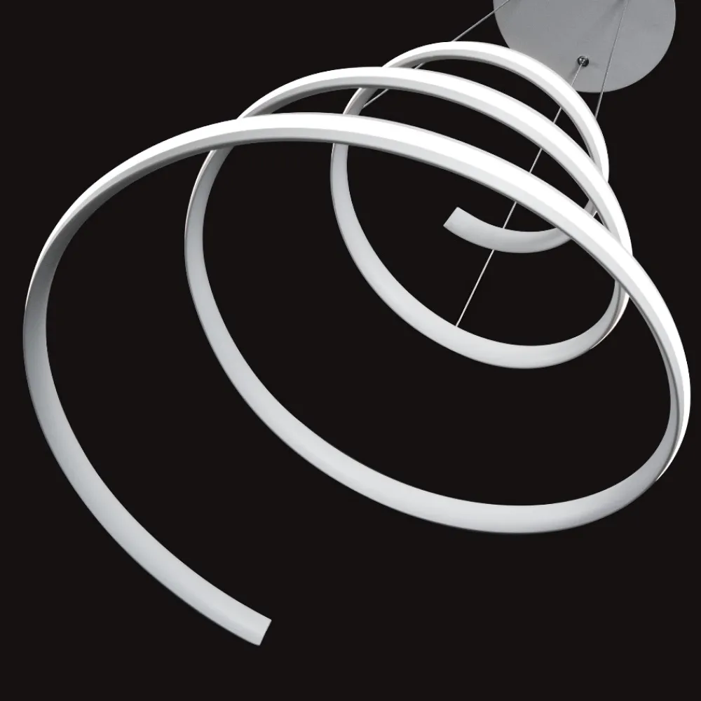 Lampadario Camera Da Letto-Vivida International Lampadario per camera da letto led 40w 3000k spiral vivida