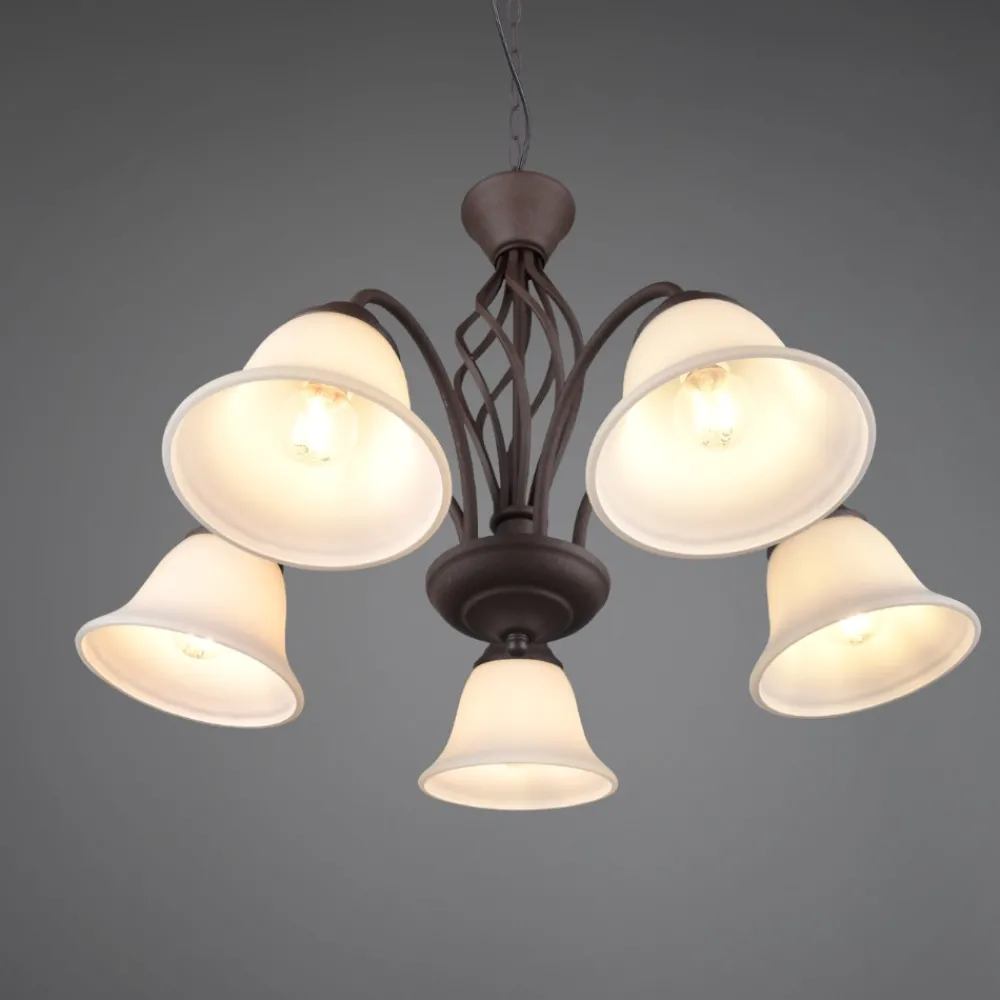 Lampadario Camera Da Letto-Selezionato da Mazzolaluce Lampadario per camera da letto effetto ferro battuto