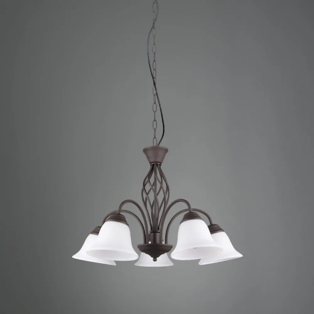 Lampadario Camera Da Letto-Selezionato da Mazzolaluce Lampadario per camera da letto effetto ferro battuto