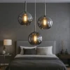 Lampadario Camera Da Letto-Top Light Lampadario per camera da letto tre luci pendenti vetri cromo