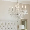 Lampadario Camera Da Letto-Selezionato da Mazzolaluce Lampadario per camera da letto effetto cristallo con pendenti