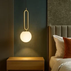 Lampadario Camera Da Letto-Selezionato da Mazzolaluce Lampadario per comodino camera da letto dorato