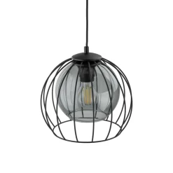 Lampadari Cucina-Selezionato da Mazzolaluce Lampadario per cucina a sfera nero 26 cm diffusore a gabbia