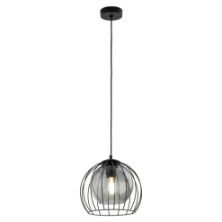 Lampadari Cucina-Selezionato da Mazzolaluce Lampadario per cucina a sfera nero 26 cm diffusore a gabbia