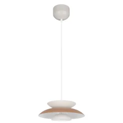 Lampadari Cucina-Selezionato da Mazzolaluce Lampadario per cucina bianco beige design moderno in metallo