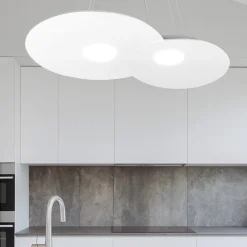 Lampadari Cucina-Top Light Lampadario per cucina bianco toplight cloud