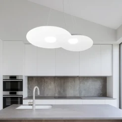 Lampadari Cucina-Top Light Lampadario per cucina bianco toplight cloud