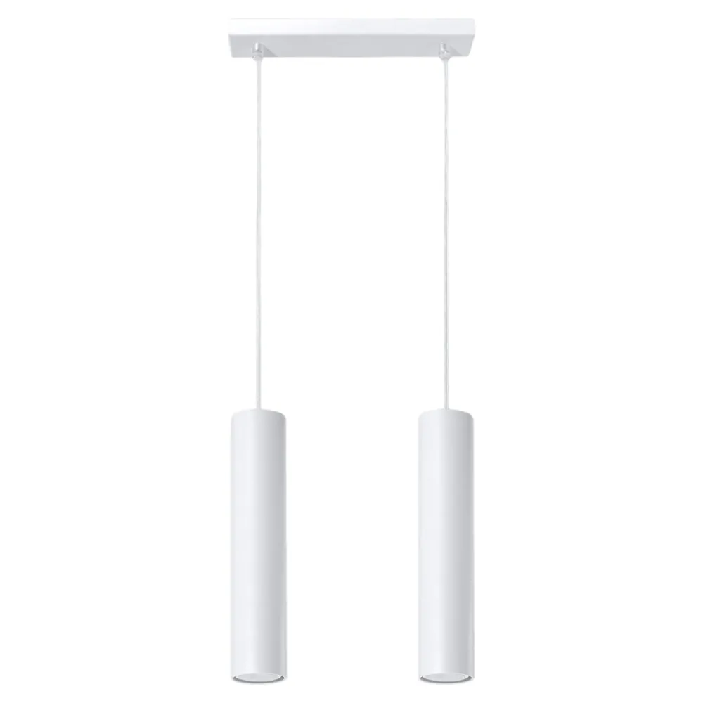 Lampadari Cucina-Selezionato da Mazzolaluce Lampadario per cucina cilindri bianchi
