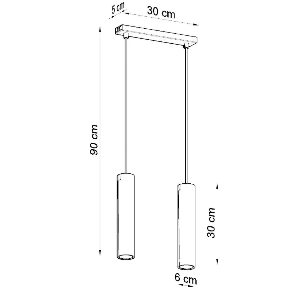 Lampadari Cucina-Selezionato da Mazzolaluce Lampadario per cucina cilindri bianchi