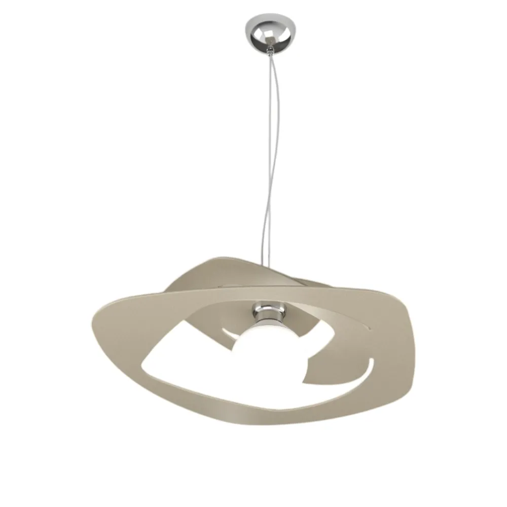Lampadari Cucina-Top Light Lampadario per cucina 50cm moderna sabbia toplight warped