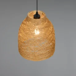 Lampadari Cucina-Selezionato da Mazzolaluce Lampadario per cucina 25 cm paralume in materiale naturale