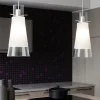 Lampadari Cucina-Top Light Lampadario per cucina con decentramento toplight cone 2 luci in vetro