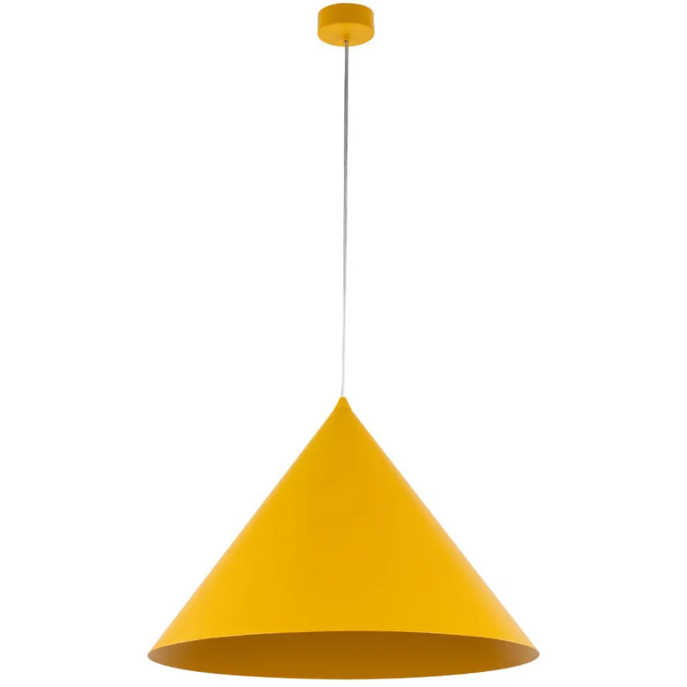 Lampadari Cucina-Selezionato da Mazzolaluce Lampadario per cucina cono giallo 50cm