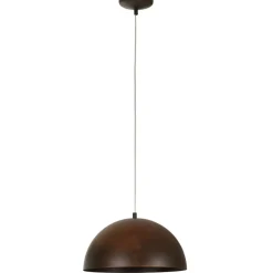 Lampadari Cucina-Selezionato da Mazzolaluce Lampadario per cucina cupola ruggine marrone metallo