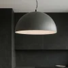 Lampadari Cucina-Perenz Illuminazione Lampadario per cucina cupola 50cm bicolore grigio marrone steel perenz