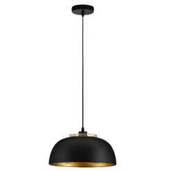Lampadari Cucina-Selezionato da Mazzolaluce Lampadario per cucina cupola nero oro