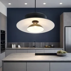 Lampadari Cucina-Selezionato da Mazzolaluce Lampadario per cucina di metallo nero design moderno