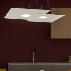 Lampadari Cucina-Top Light Lampadario per cucina grigio toplight plate