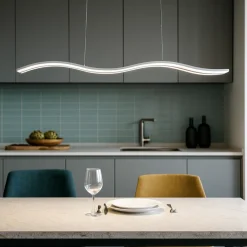 Lampadari Cucina-Perenz Illuminazione Lampadario per cucina led 50w cct dimmerabile perenz bend
