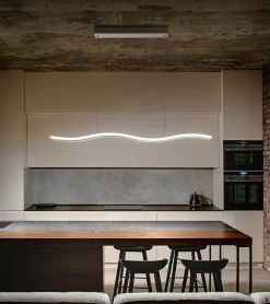 Lampadari Cucina-Perenz Illuminazione Lampadario per cucina led 50w cct dimmerabile perenz bend