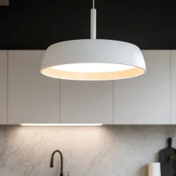 Lampadari Cucina-Selezionato da Mazzolaluce Lampadario per cucina led 40w 3000k bianco effetto legno