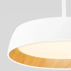 Lampadari Cucina-Selezionato da Mazzolaluce Lampadario per cucina led 40w 3000k bianco effetto legno