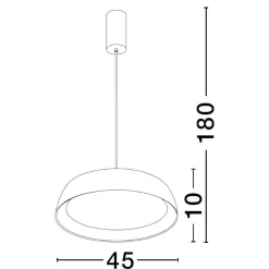 Lampadari Cucina-Selezionato da Mazzolaluce Lampadario per cucina led 40w 3000k bianco effetto legno